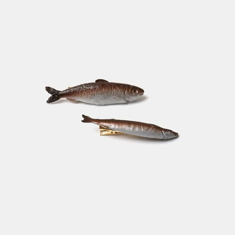 

Lovely Creative Bangs Clip Simulated Food Korean Style Barrette Women Hair Clip Dried Fish Hairpin Headwear