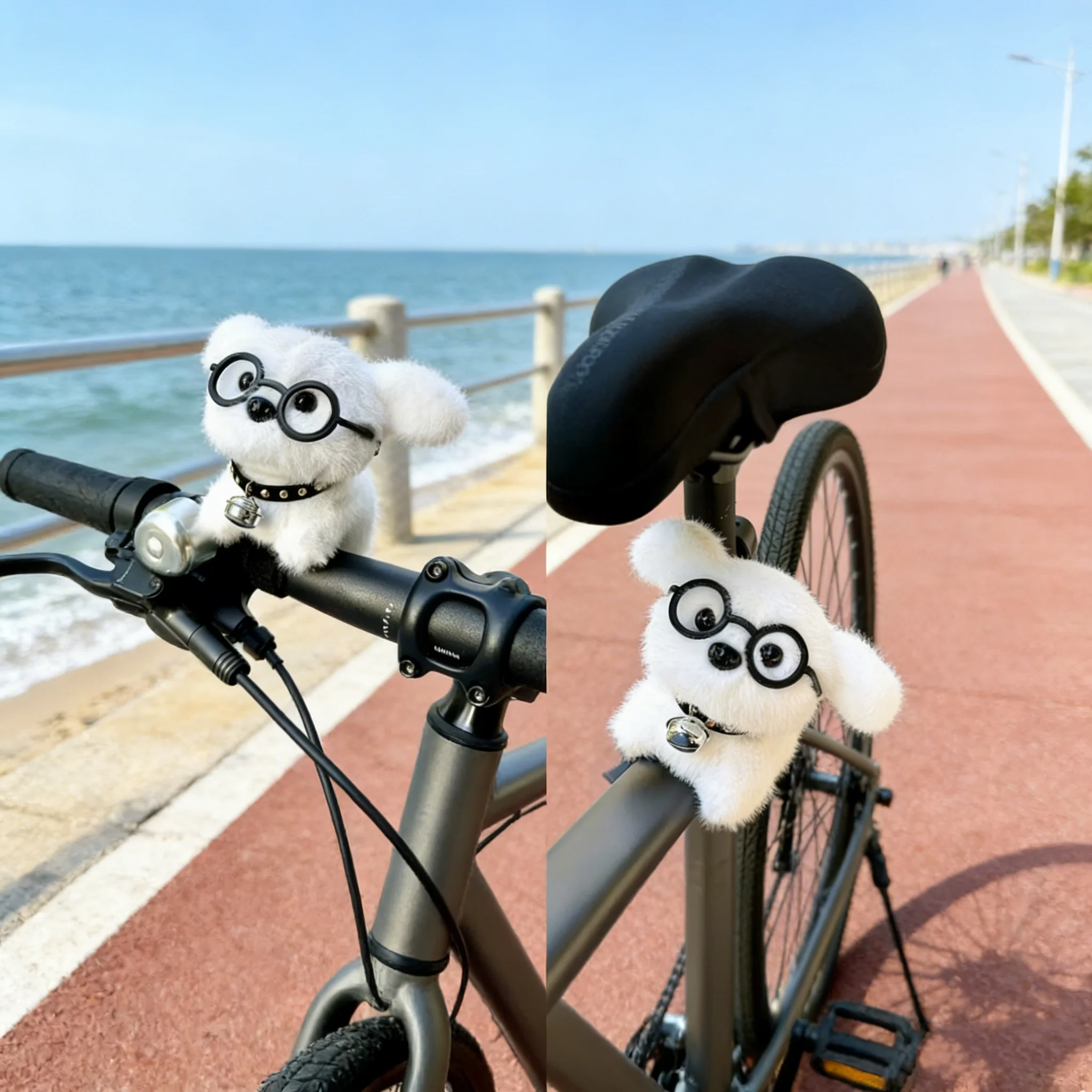 

Милый кулон-украшение в виде щенка для велосипеда, электровелосипеда, мотоцикла, дорожного велосипеда, креативное маленькое украшение на руль.