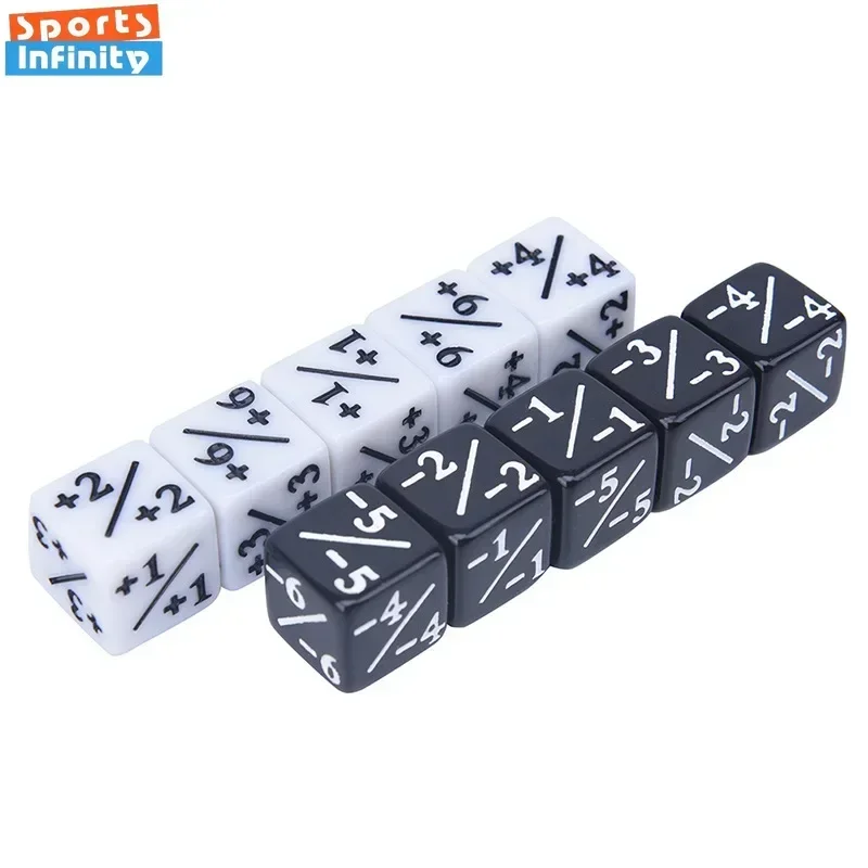 5 قطعة/المجموعة عدادات النرد 5 إيجابية + 1/ + 1 و 5 سلبي -1/-1 للسحر التجمع رقم 1-6 الرياضيات مرحلة ما قبل المدرسة التعليم مجموعة نرد