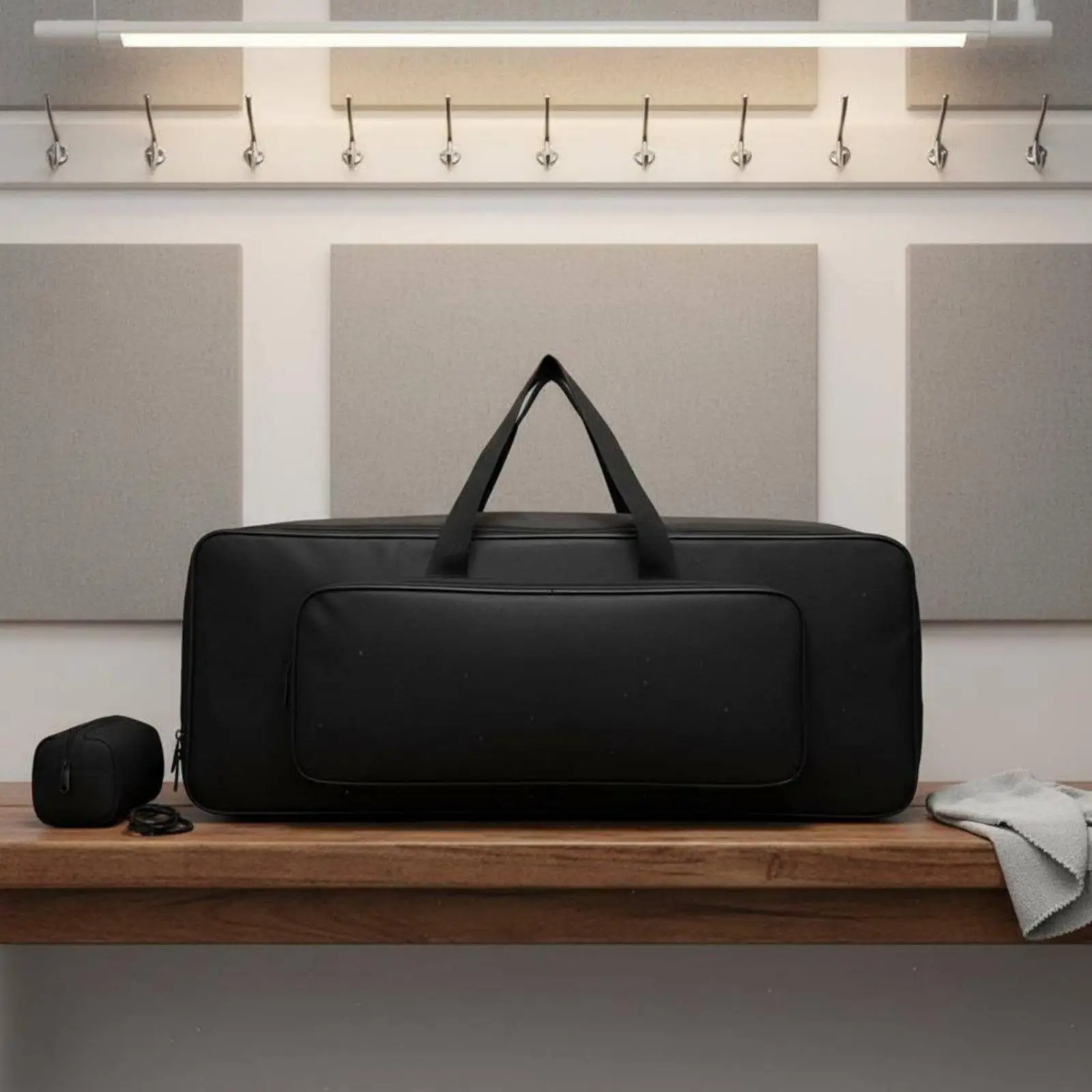 Digital Piano Keyboard Case 88 Key Thick Pearl Padding Music Instrument Bag for Live Performance Transport - view 6