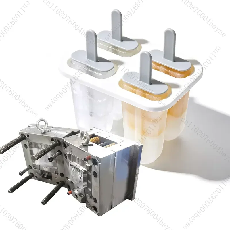 Stackable food-grade molds for ice cubes, popsicles, and chocolate, reusable, suitable for kitchen refrigerator