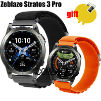 Band For Zeblaze Stratos 3 Pro Smart Watch Strap women men Smartwatch Nylon Soft Bracelet Bands Belt Screen Protector film