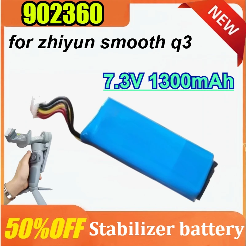 

New 902360 for Zhiyun Smooth Q3 7.4V 1300mAh Handheld Stabilizer Battery