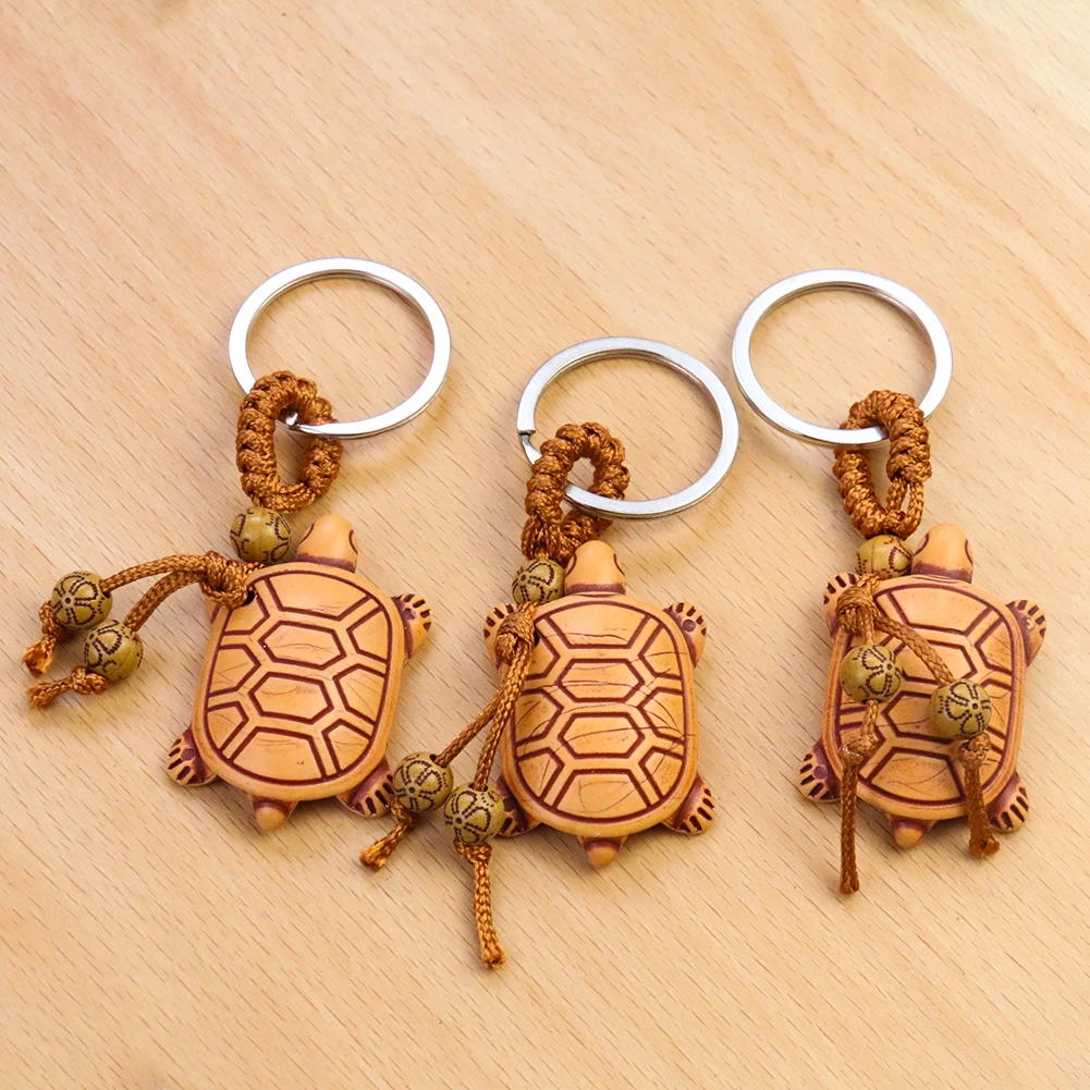 

Retro Mini Cameo Turtle Keychain Tortoise Keyring Gift for Friends Women Men Car Hanging Buddhism Amulet Ornament Jewelry Gift