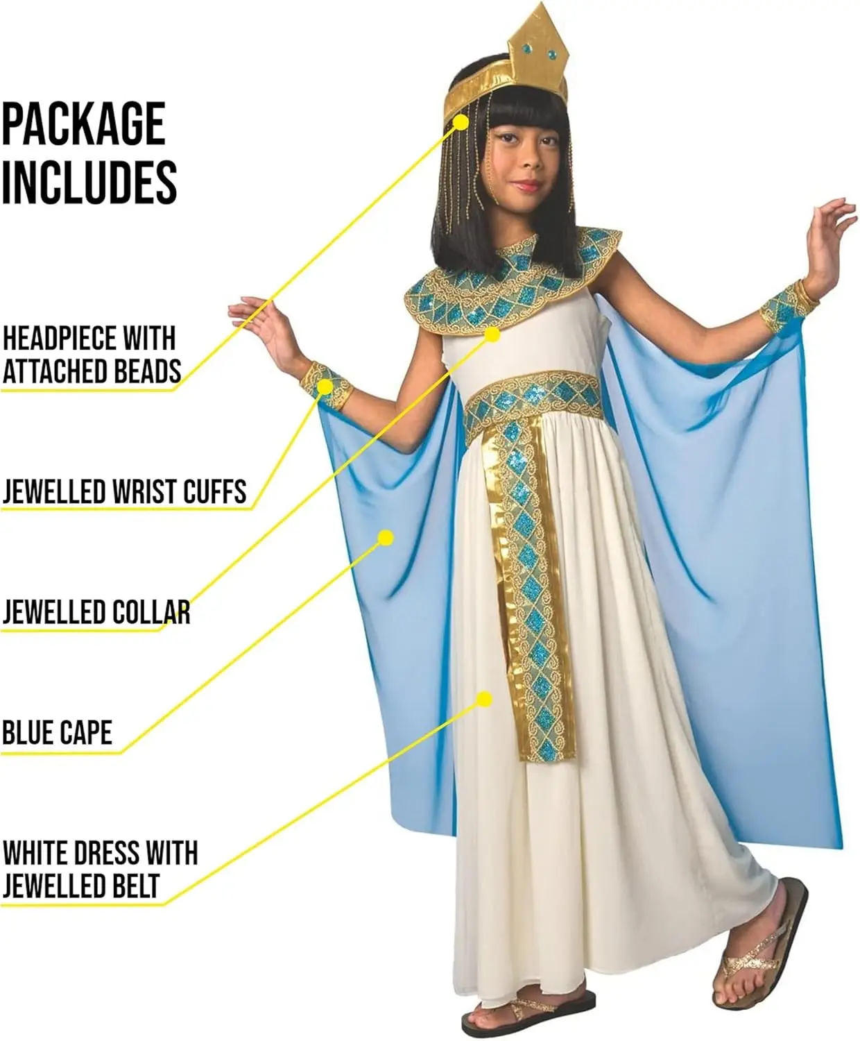 Morph disfraz de Cleopatra, traje de Cleopatra, vestido egipcio, disfraces de cosplay