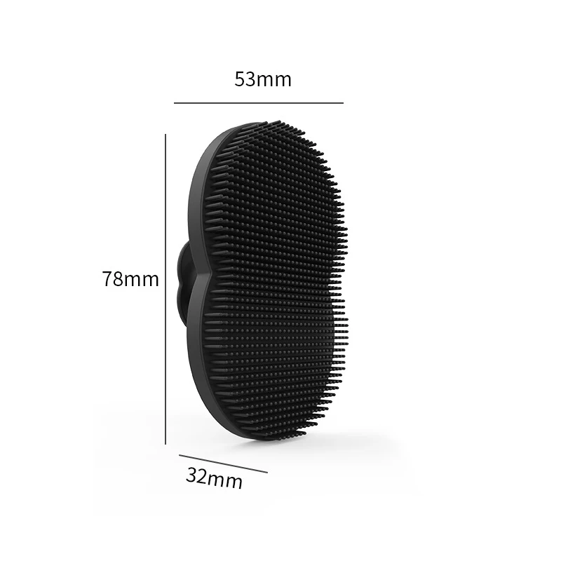 Brosse nettoyante en silicone pour le visage, poignée coordonnante, épurateur de visage, bain de massage, livres
