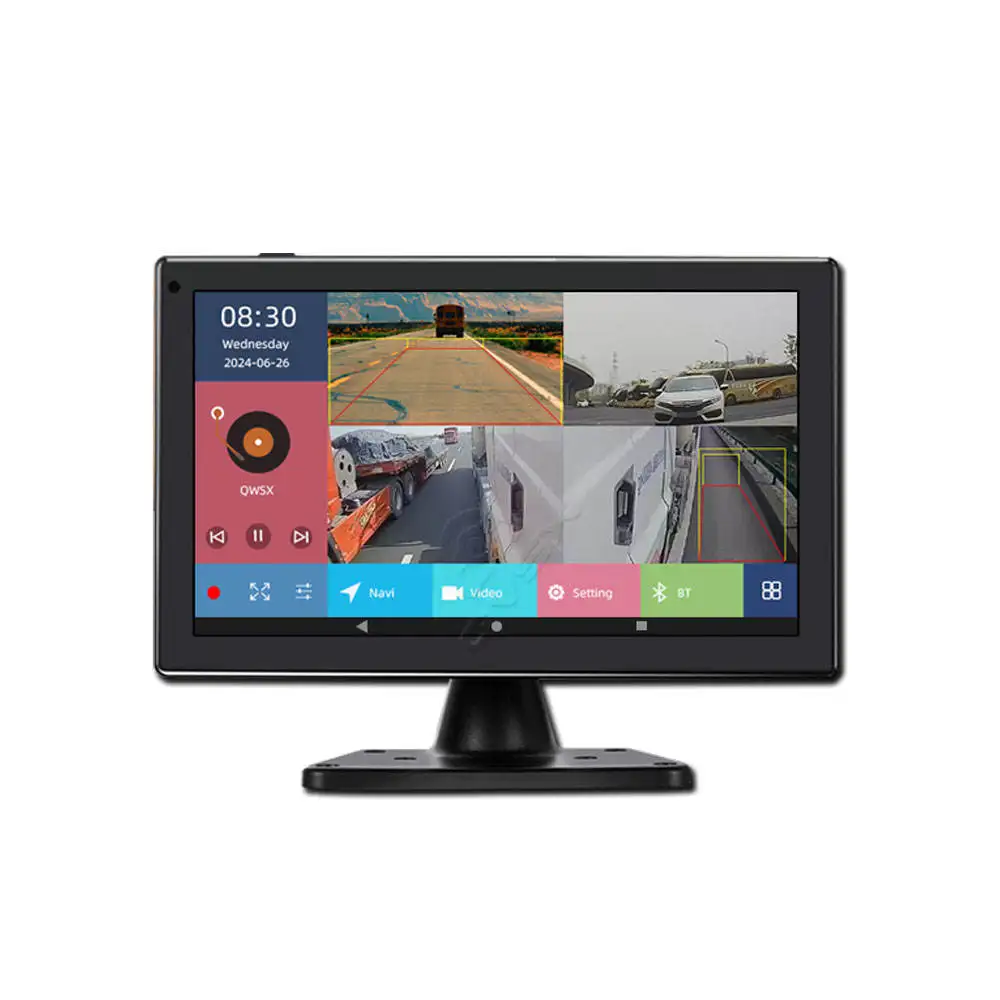 AI 10.1 Inch LCD All-In-One Car WIFI 4G GPS EDR ADAS Reverse Assistance 1 Year Warranty For Bus/Truck Fleet Management