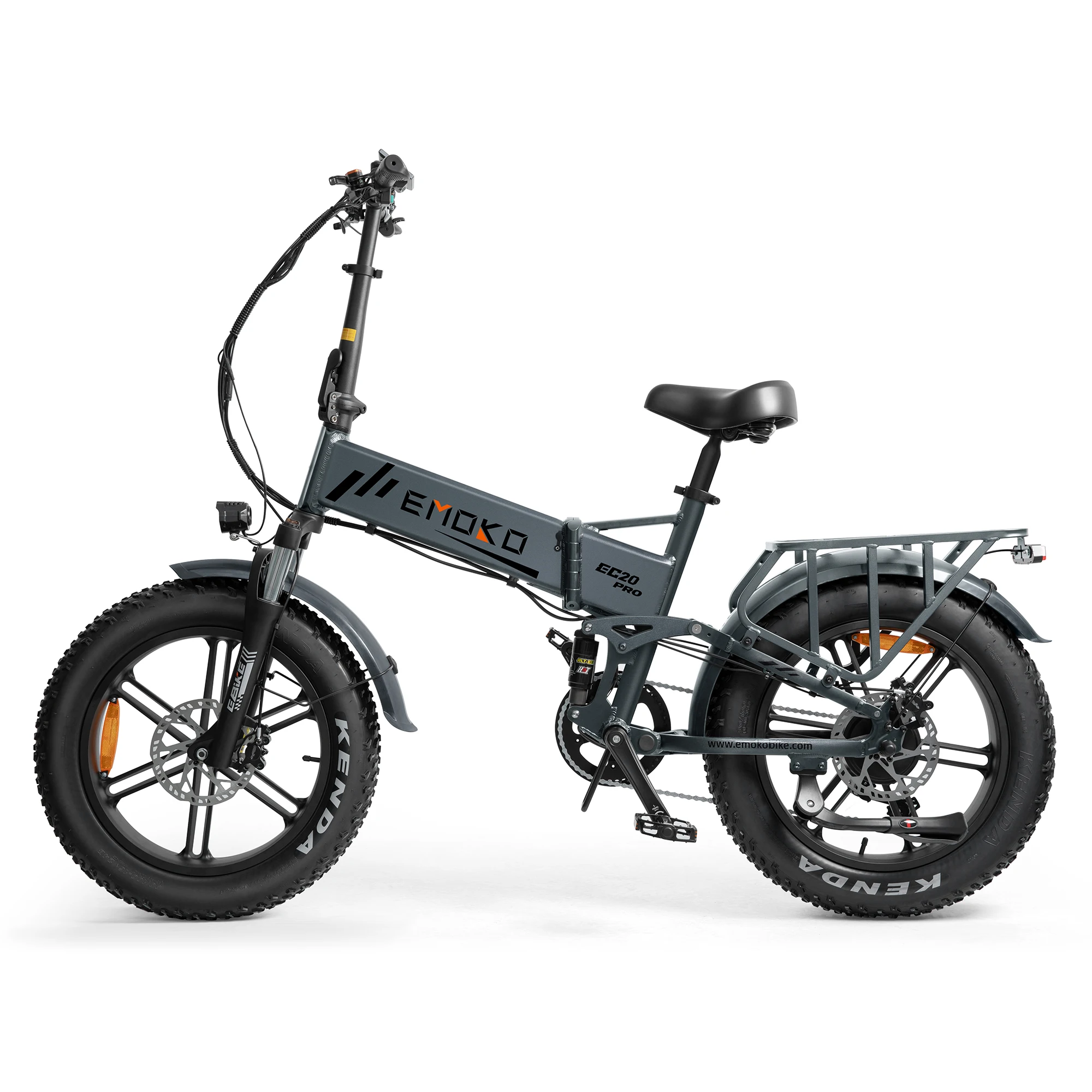 Electric Bike EC20 1000W Motor 48V18AH Battery Hydraulic Brake Mountain E-Bike 20 Inch Tire All-Terrain Off-Road Electric Bicycl