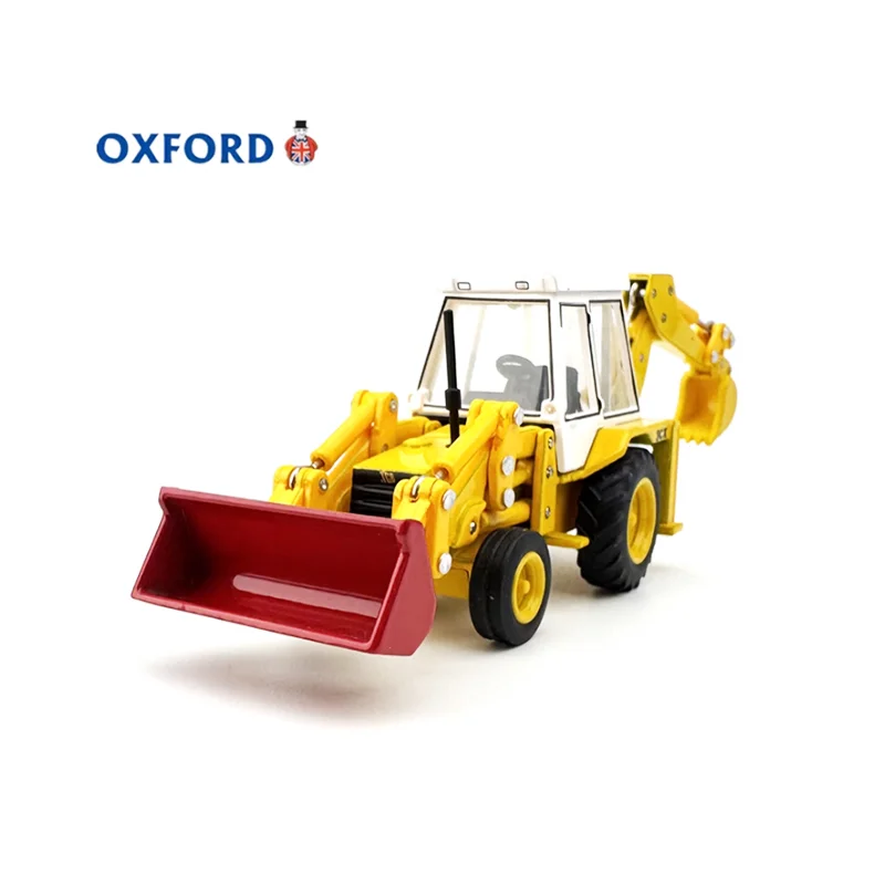 

Diecast 1:76 Scale OXFORD Alloy 3CX Backhoe Loader Model Finished Product Simulation Toy Collection Gift Static Model