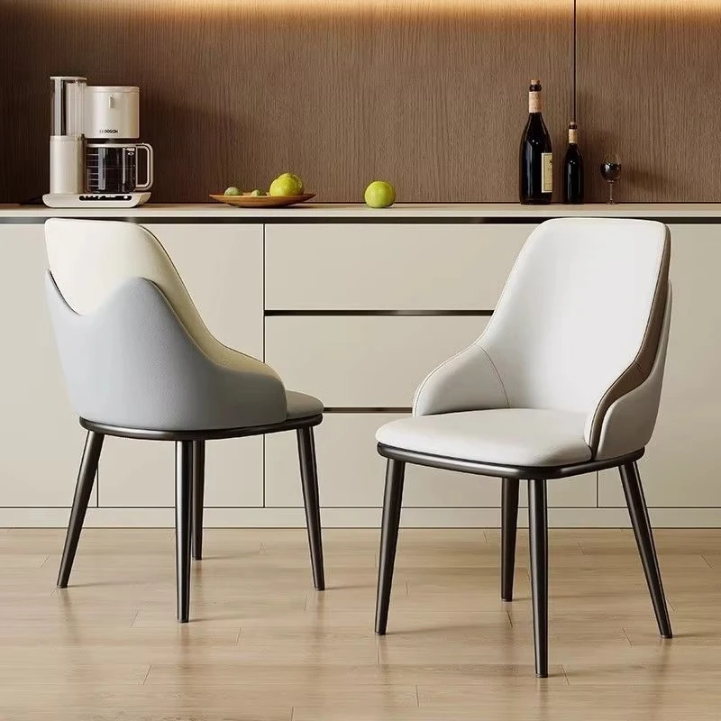 

Elegant Luxury Design Faux Leather Chair with Soft Backrest Wholesale Price Excellent Custom Dinning Room Chairs Modern for Home