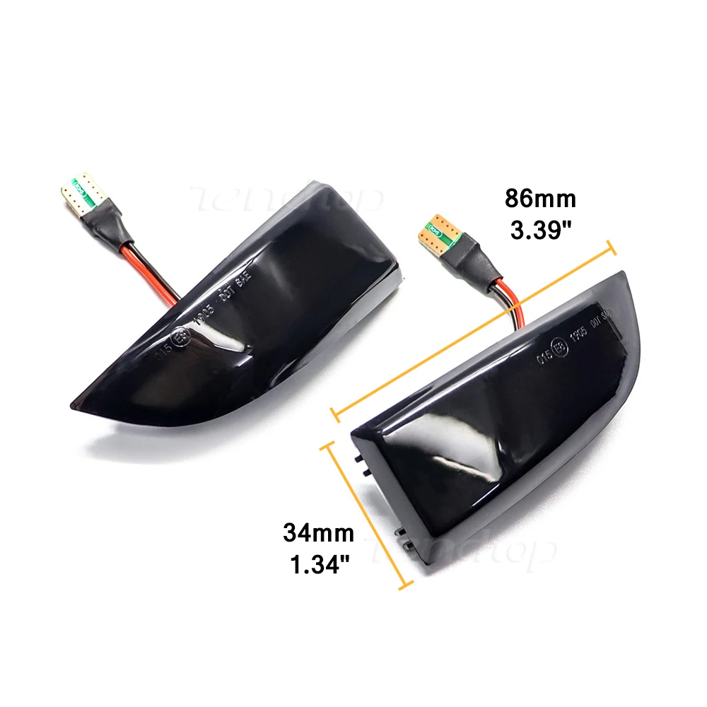 Dynamic Turn Signal Sequential Light Side Mirror Indicator For Renault Megane MK3 Laguna III X91 Scenic Fluence Latitude Safrane