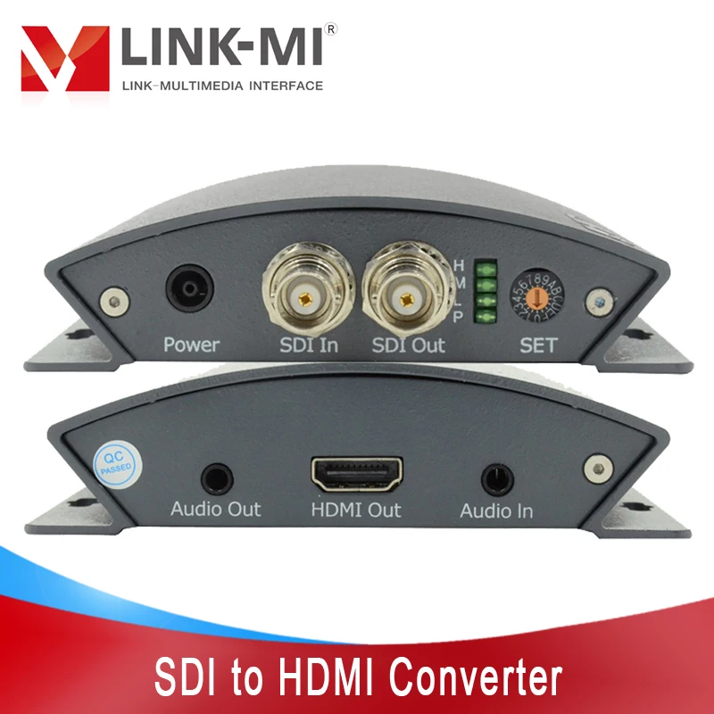 

LINK-MI SDI to HDMI Converter 1080p to 1080i HD SDI Converter 3G HD SD Support Up/Down-conversion Function DIP Switch