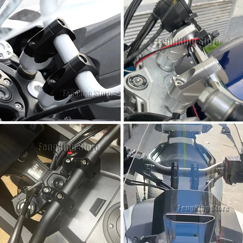 For HONDA PCX 160 150 125 PCX150 PCX125 PCX160 Motorcycle Handlebar Riser Clamp CNC Handle Bar Lift Extend Adapter Mount - Image 3