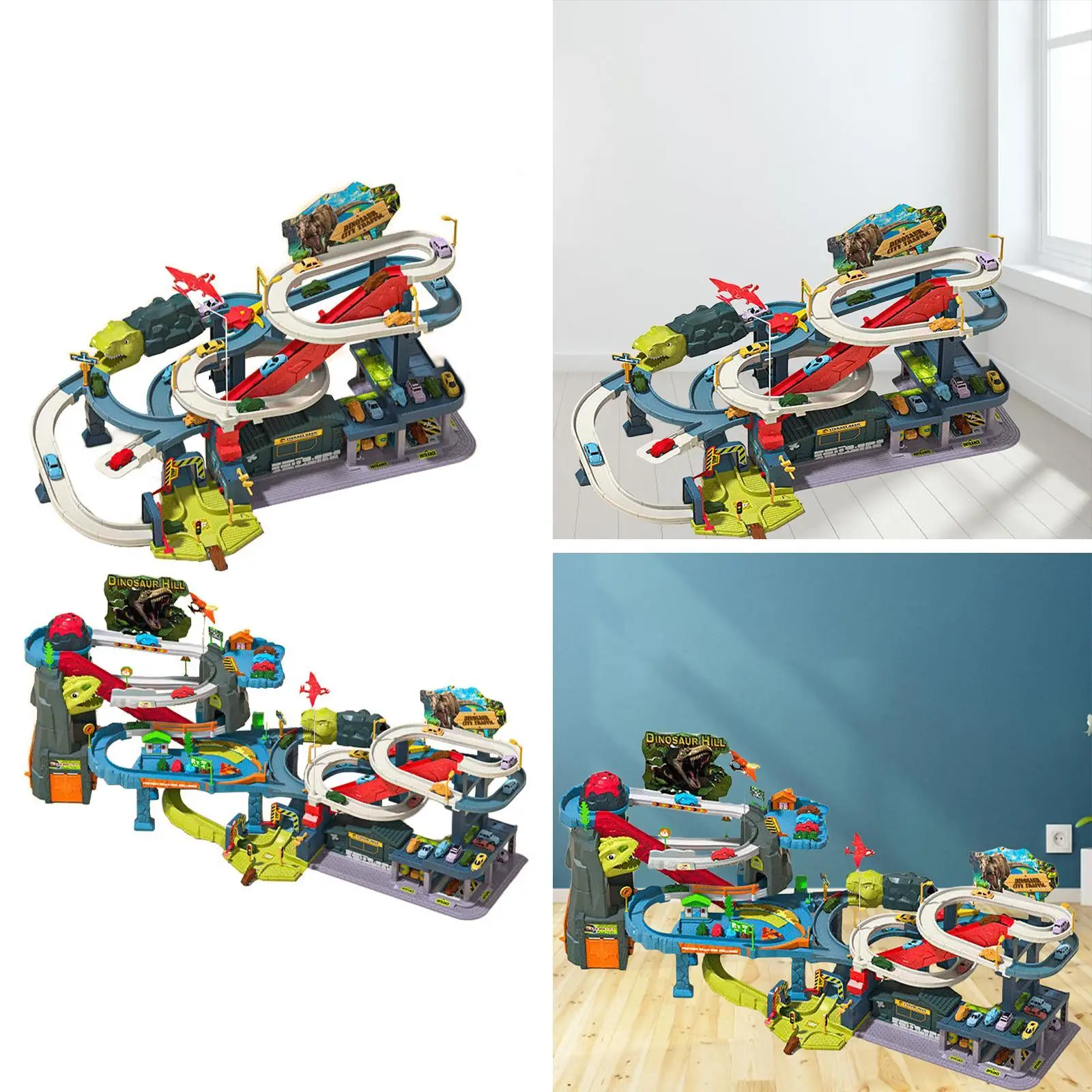 

Dinosaur Race Car Track Toys Educational for Toddlers 2 3 4 5 Years Old