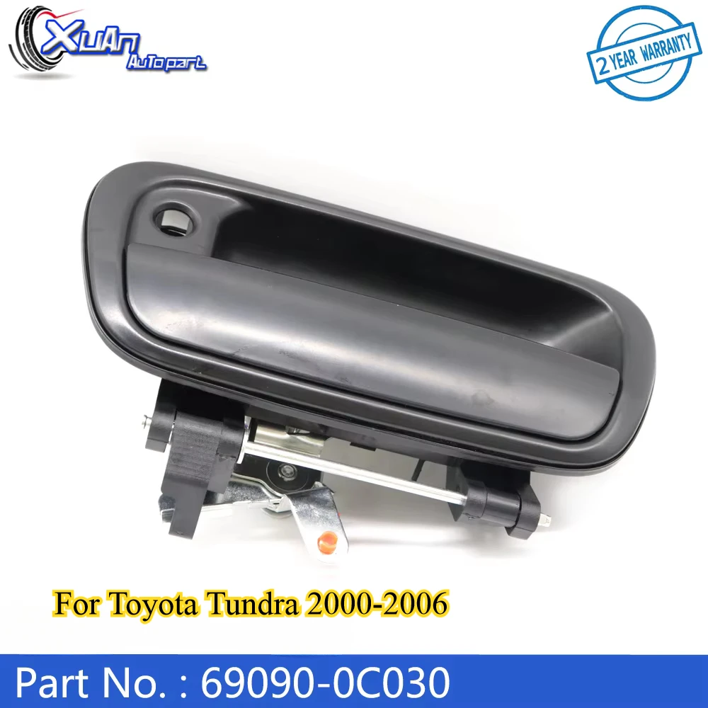 

XUAN Black Exterior Rear Tail Gate Tailgate Handle Textured 69090-0C030 For Toyota Tundra Truck Pickup 2000-2006 69090-0C010