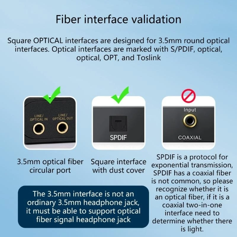  Optical To 3.5mm Adapter Optical To  Connection Cable for Music Enthusiasts