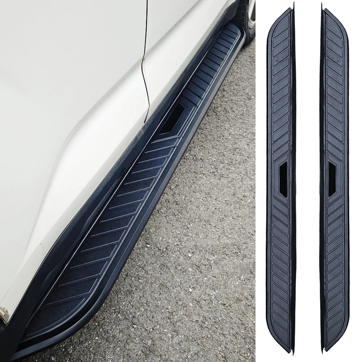 

New! 2pcs fit for Volvo XC90 2015-2024 Side Step Running Board Aluminium Pedal (with Brackets)