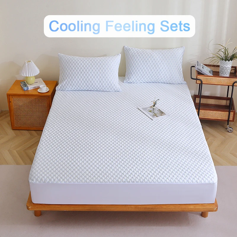 

Водонепроницаемые/охлаждающие матрасы Twin Full Queen King Size, топпер, протектор, простыни, наволочки, наборы для постельного белья