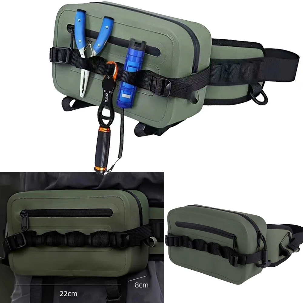 New design  2L TPU Fishing Waist Pack Water Sports Waist Funny Pack Bag fishing rod shoulder bag Waterproof Zipper Fishing Bag