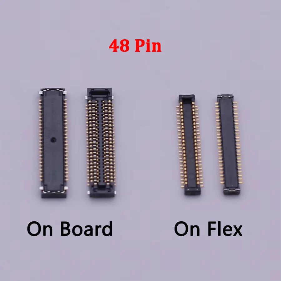 10pcs 48Pin USB Charger Charging Dock Port FPC Connector On Board For Samsung Galaxy A20 A205 A205F A20E A202 A202F A10E A102