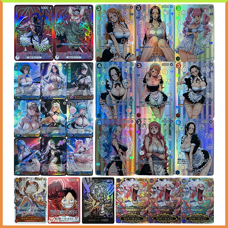 

Аниме ONE PIECE DIY ACG Refraction Game Коллекционные карты Зоро Луффи Нами Робин Перона Виви Хэнкок Игрушки для мальчиков Подарок на день рождения
