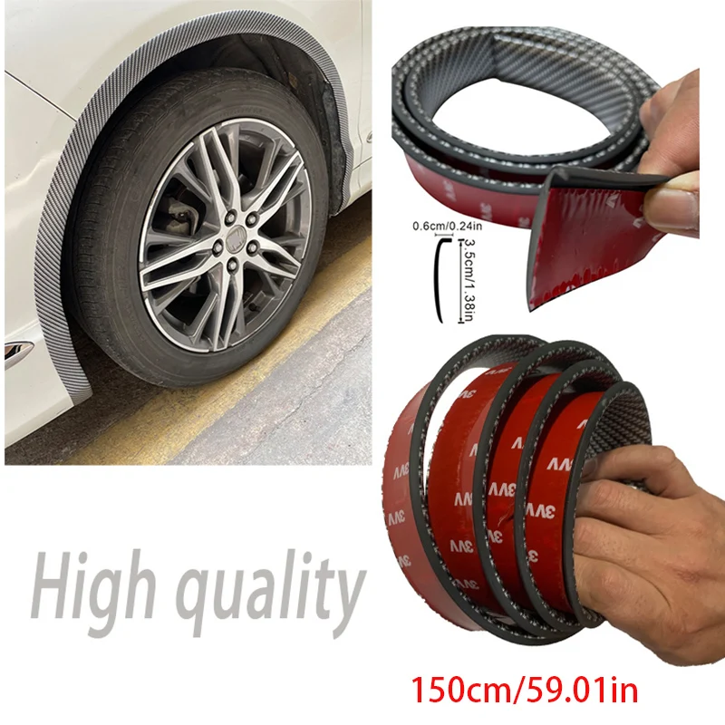 Car Leaf Board Wheel Eyebrow Protect Trim Anti Wear And Scratch Blocking Waterproof Vinyl Rubber Seal Strip Stickers Accessories