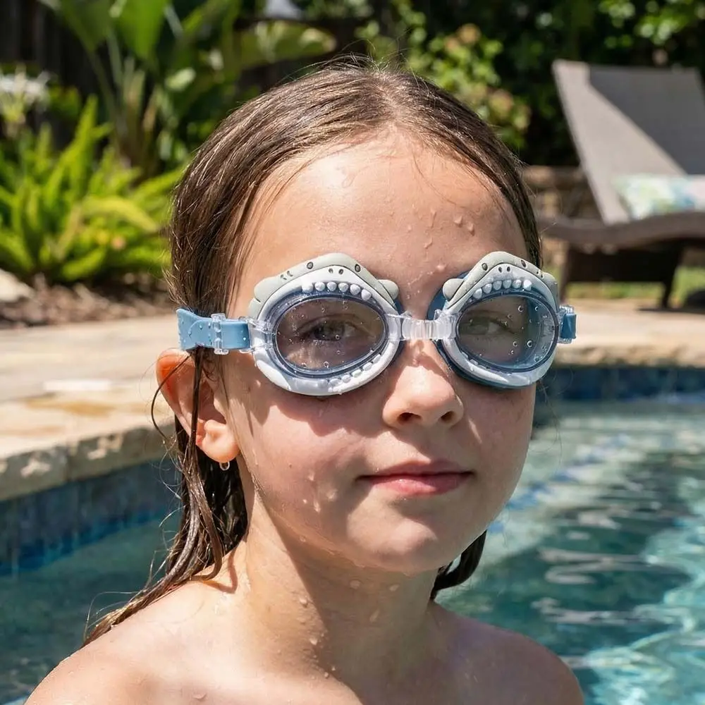 Cartoon Animal Children's Swimming Goggles HD Vision Adjustable Glasses Strap Swimming Goggles Waterproof Creative Design