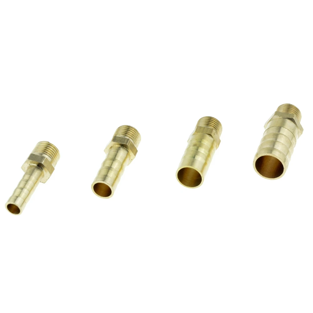 Straight Or Elbow Brass Hose Pipe Fitting 6mm 8mm 10mm 12mm Barb Splicer 1/8\