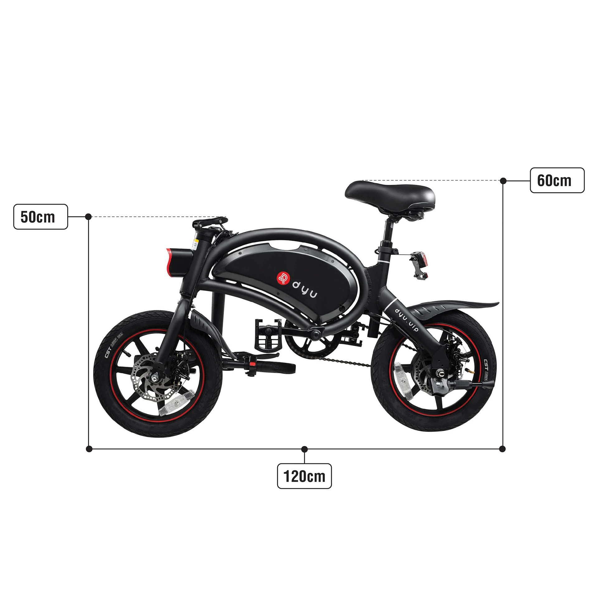 STLF DZ WJW Fortschrittliches günstiges Faltrad, leichter Fahrrad-Elektroroller zum Verkauf, zusammenklappbares E-Bike-Rad, 14-Zoll-Räder einstellen