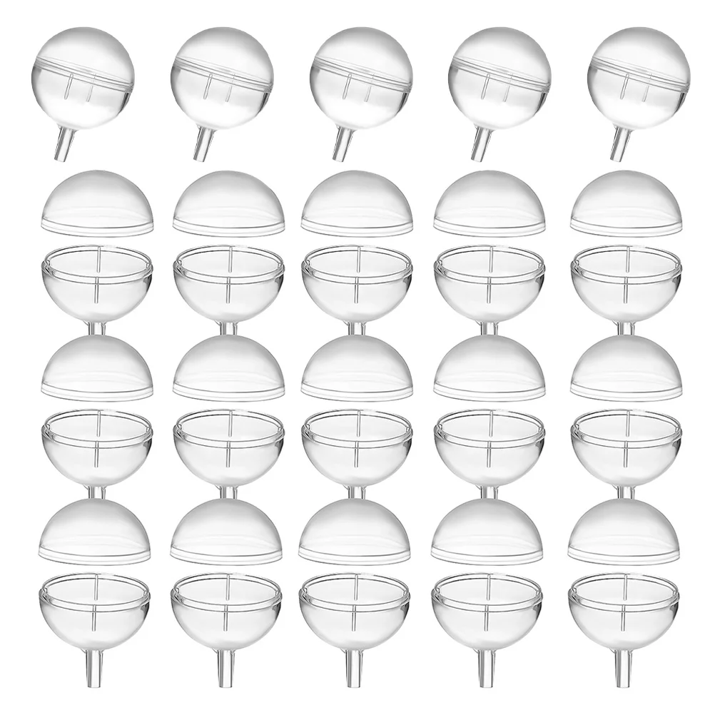 

50Pcs Chocolate Bouquet Holder Plastic Round Chocolate Box Lid DIY Flower Packaging Support Rack Wedding Party Supplies Birthday