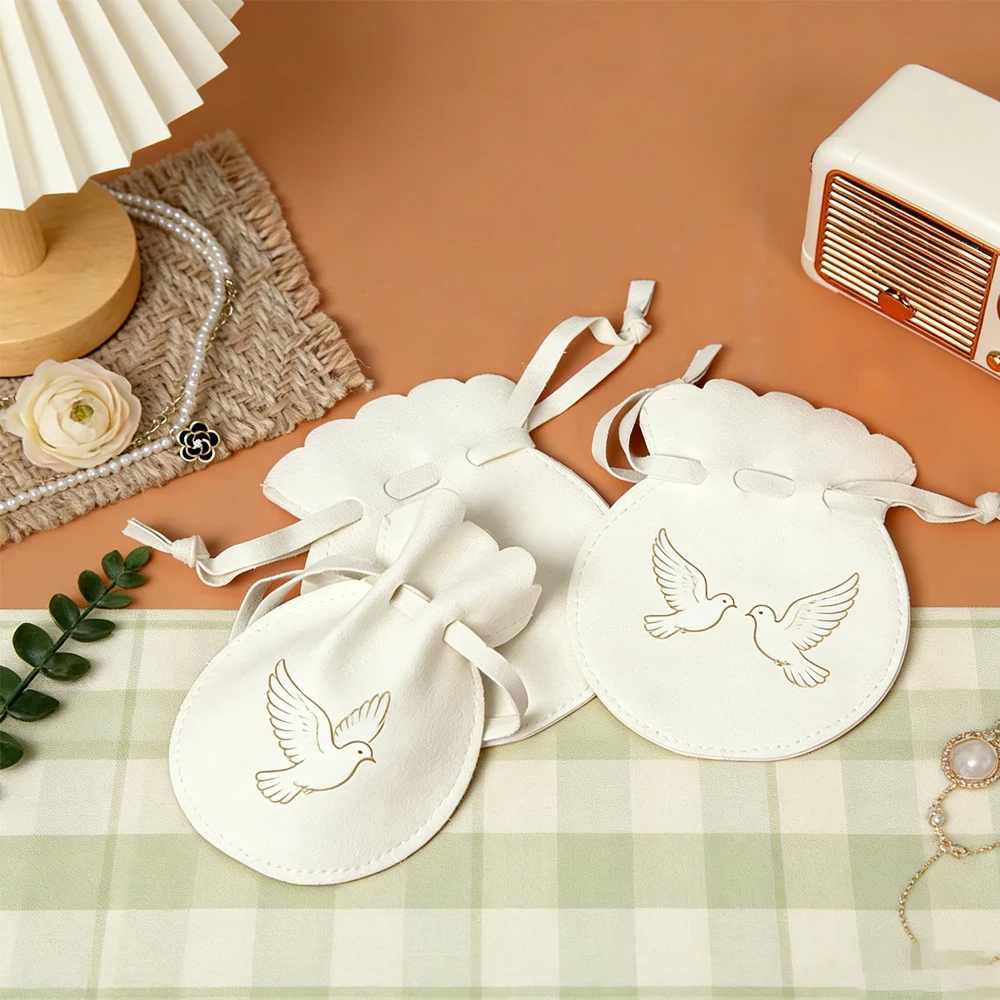 

50/100Pcs 8x10cm Microfiber Calabash Jewelry Bag Wedding Favor Gift Bags Ring Earring Pendant Bracelet Cosmetic Brooch Storages