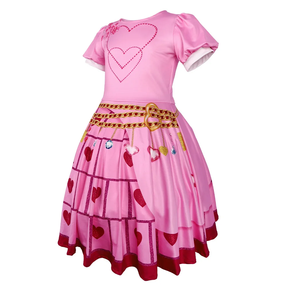 Red Queen Children's loween Princ Dr Costume Performance Abbigliamento Fibra di acetato a T 00% Stage Performance Outfit