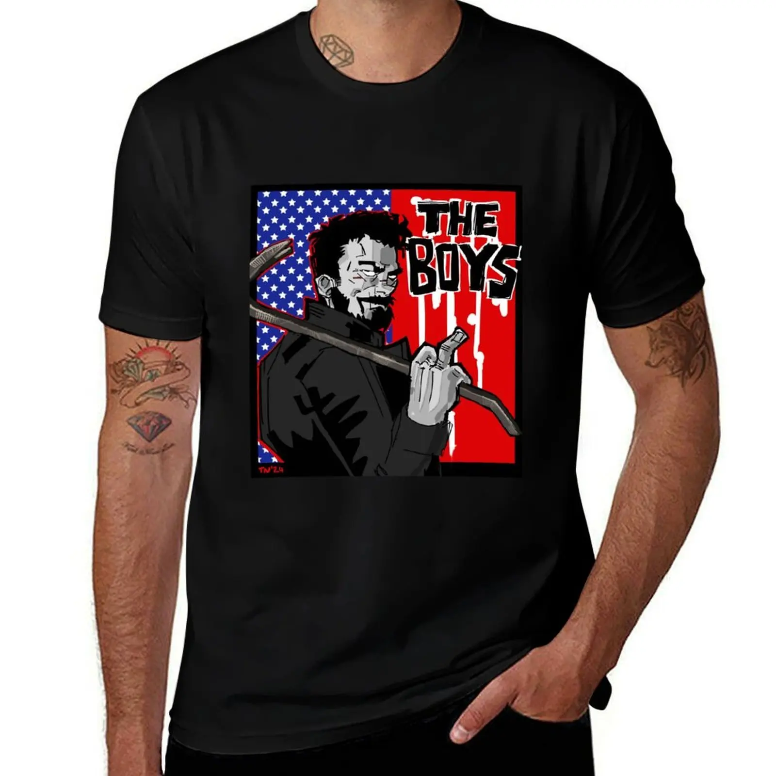 

Billy Butcher Cartoon Sketch T-Shirt sublime Aesthetic clothing funny shirt cotton Funny t-shirts mens graphic t-shirts hip hop