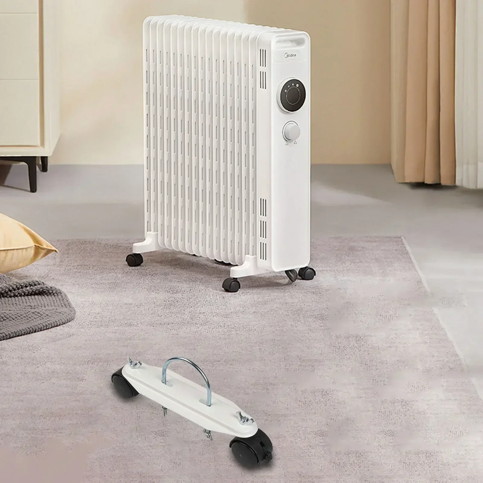 High Quality Casters Stand Heater Bracket Apartment Carbon Steel Electric Heater Special Mobile Hydroelectric Office