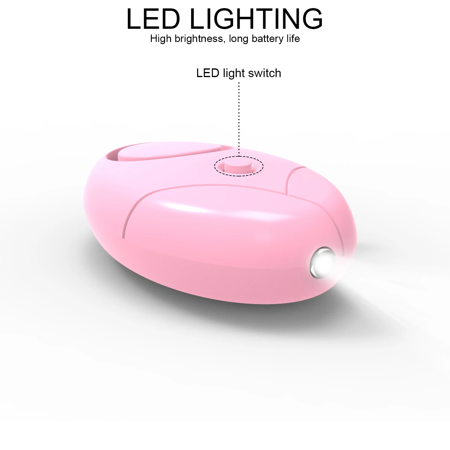 إنذار شخصي آمن للصوت للنساء ، إنذار أمان شخصي ، سلسلة مفاتيح بإضاءة ليد ، إنذار أمان للطوارئ ، 130 ديسيبل ، حزمة واحدة