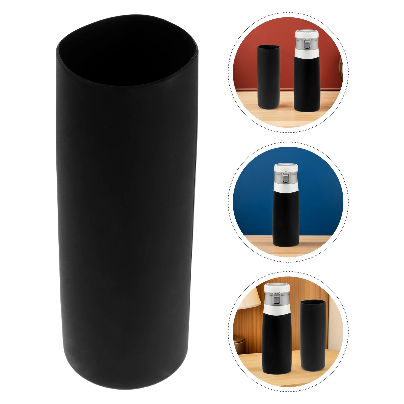 

3pcs Silicone Tumbler Sleeve Heat-Insulated Reusable Coffee Cup Protector Portable Drink Holder For Travel Outdoor Office Use