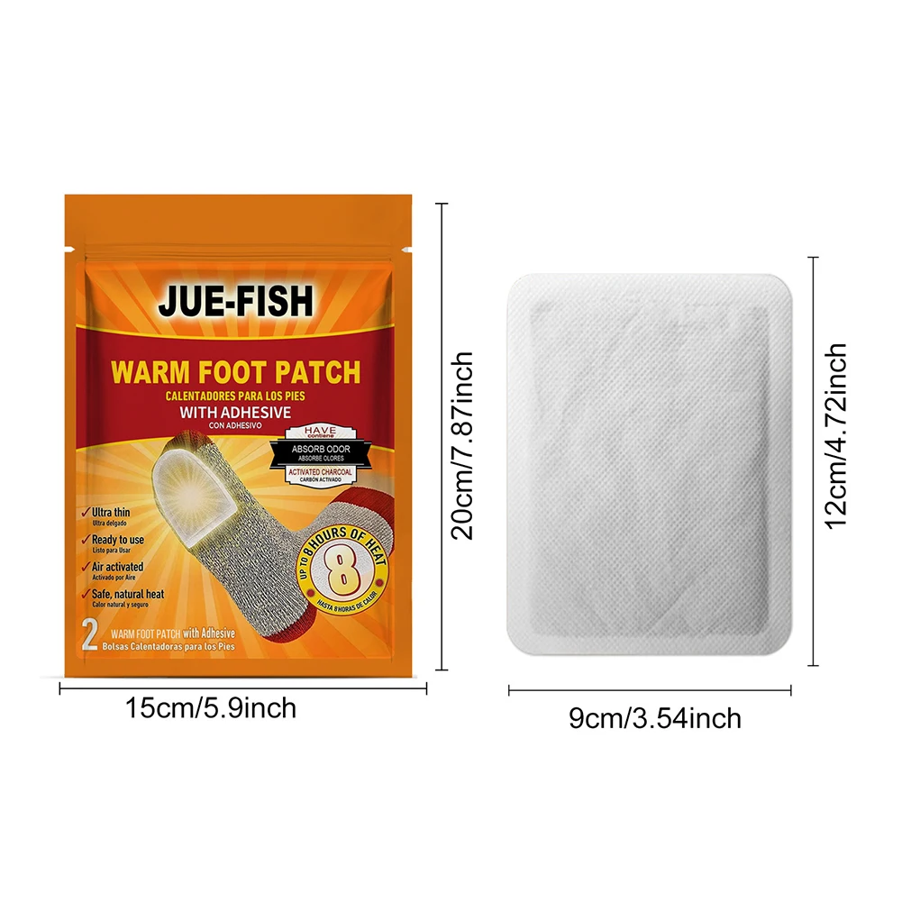 10-50PC Scaldapiedi usa e getta Autoriscaldante a prova di freddo Inverno Esterno Cuscinetti riscaldanti per piedi naturali duraturi per lo sport invernali all'aperto