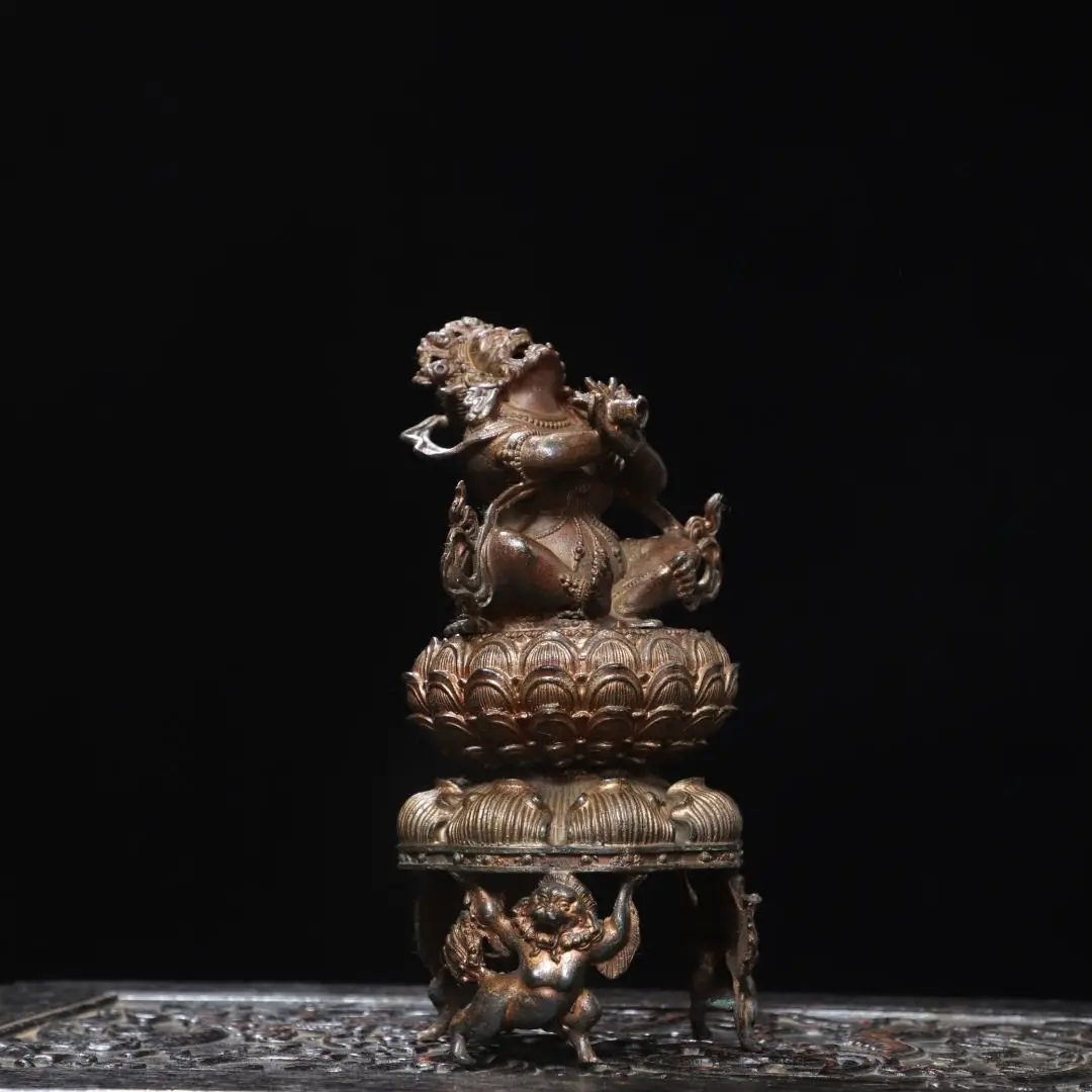 5 Old Collection Treasures Copper, Tuojin Diamond Incense Burner Height 20 cm Width 5 cm Diameter Weight 0.9 kg