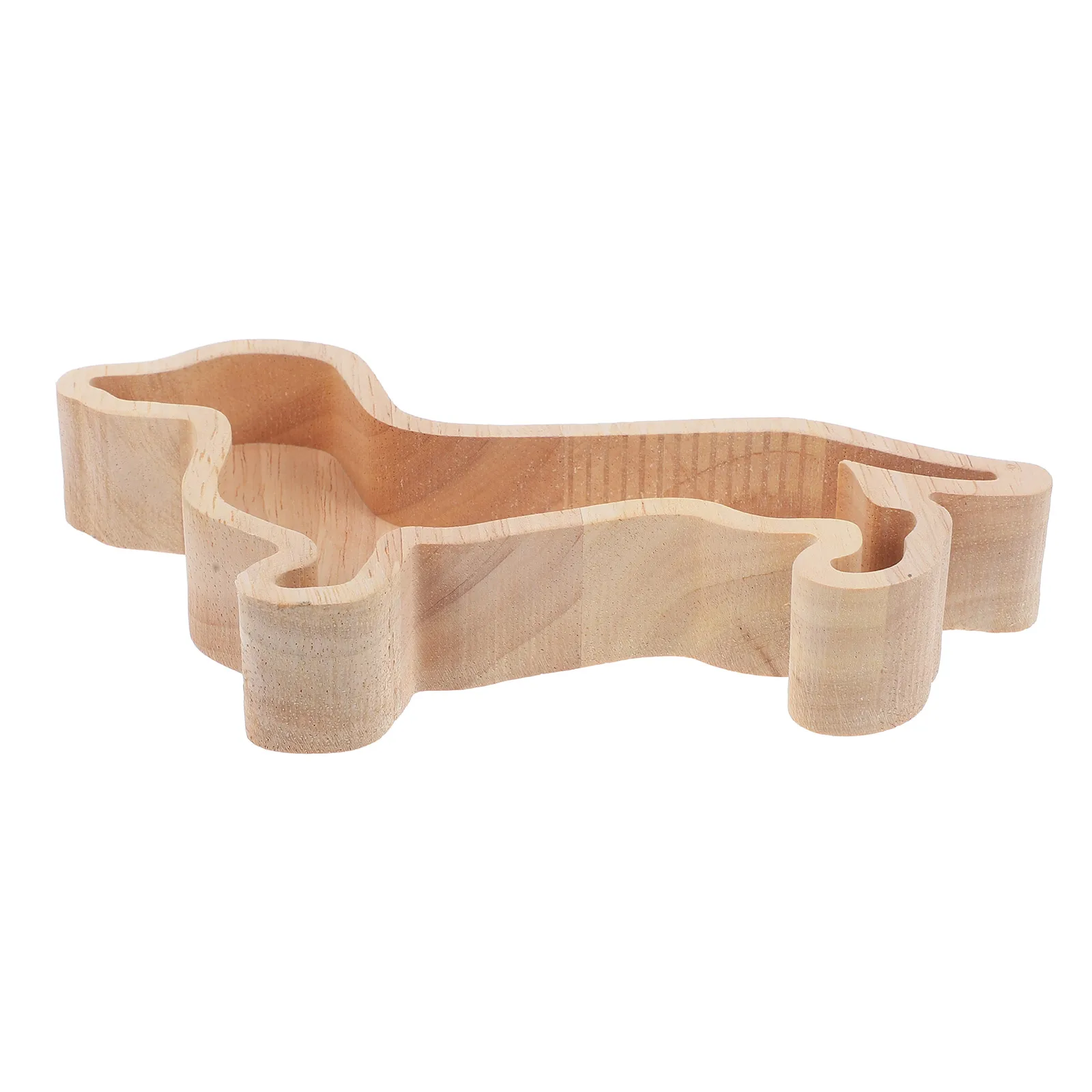 

Christmas Dachshund Dog Shaped Wood Tray Snack Serving Dessert Plates Nuts Xmas Party Home Decor Hotel Restaurant Safe