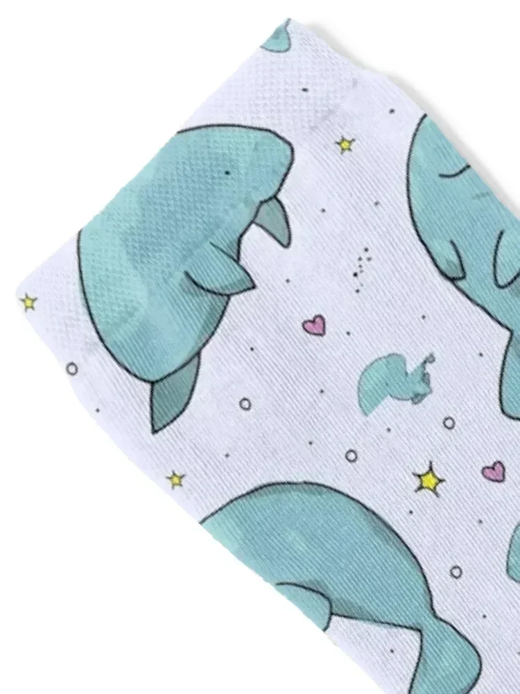 Manatees Socks funny sock Stockings compression christmas gift anti slip football Boy Child Socks Women's