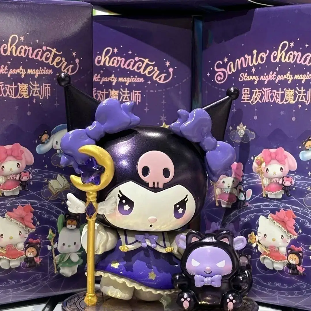 本物のサンリオコレクション、スターリーナイトマジシャン クロミ マイメロディスタイル プレミアムブラインドボックスフィギュア ホットデスクトップオーナメント ガールズギフト