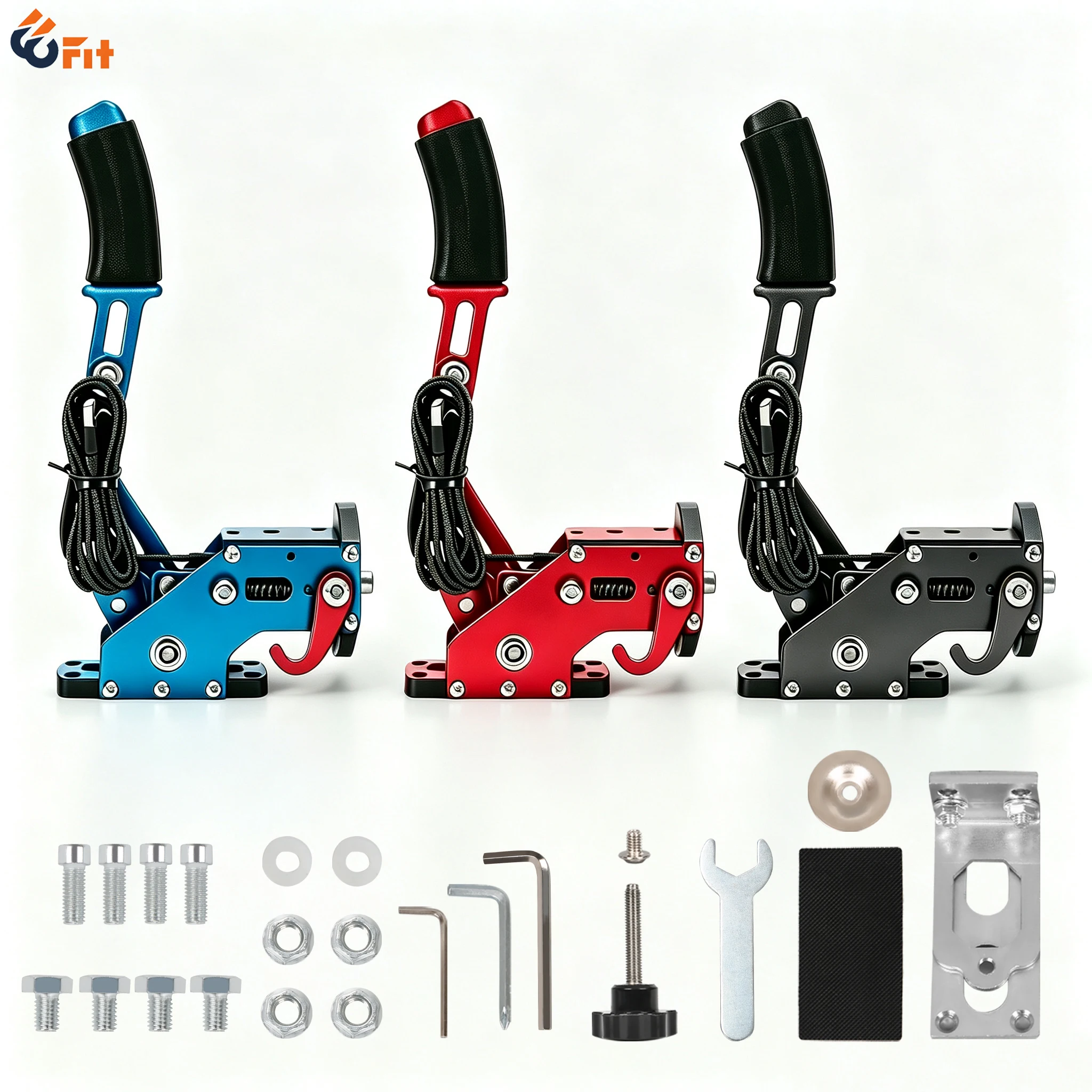 USB Handbrake with Clamp Kit for Logitech G923/G29/G27/G25 Hall Sensor PC Racing Drift Game SIM for Horizon ETS ATS WRC Dirt