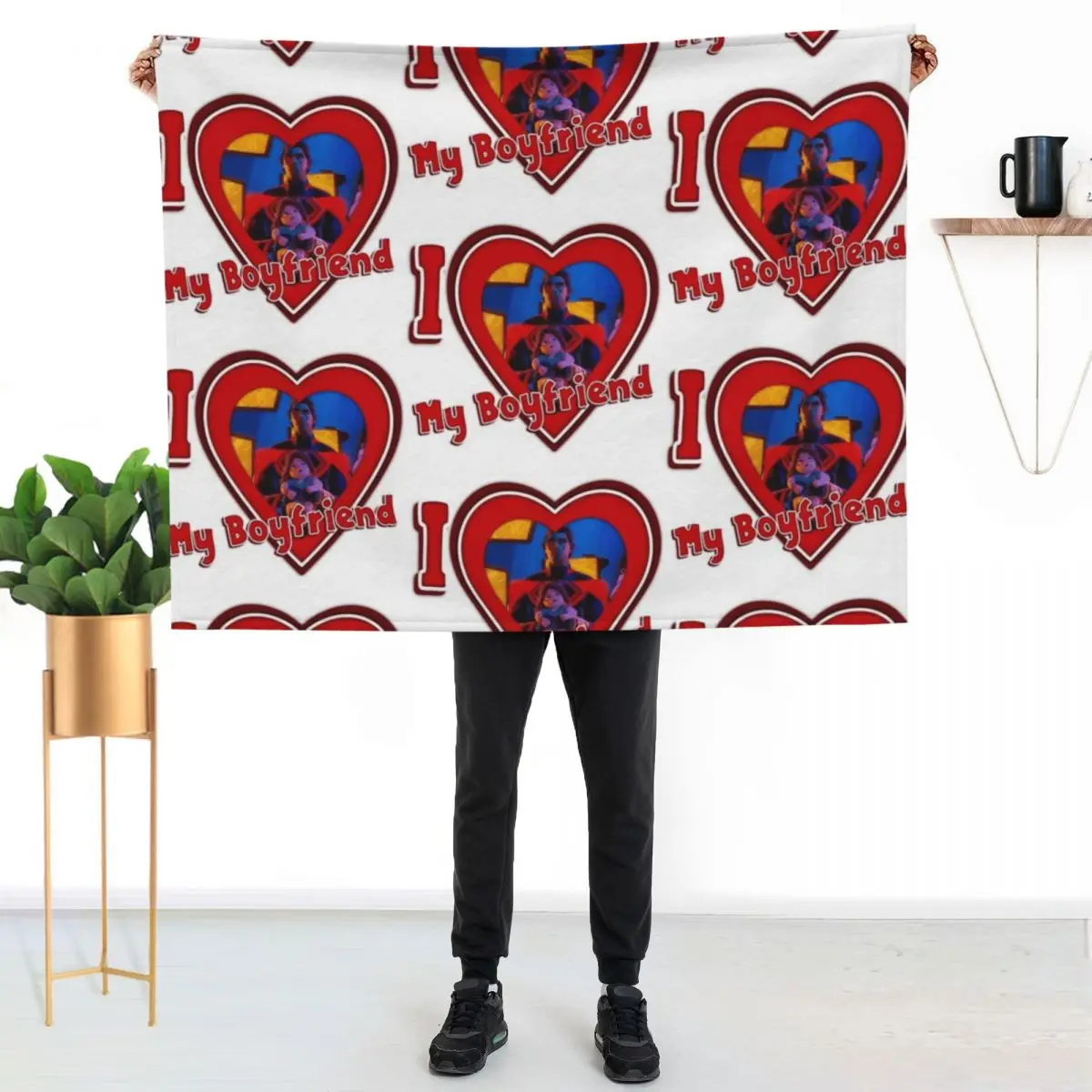 I love my boyfriend, Miguel O’hara’s with Mayday Throw Blanket Warm Cozy Throw Blanket for Living Room Couch