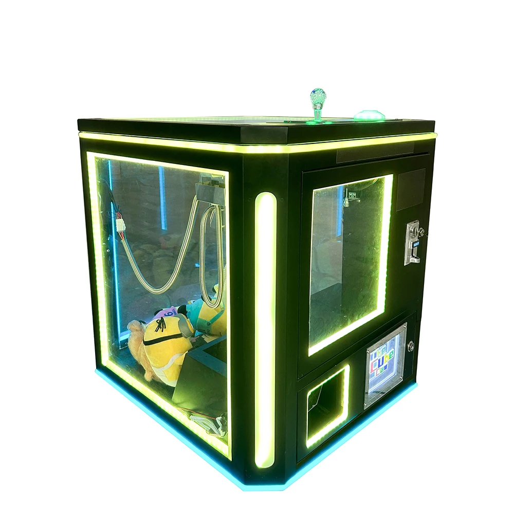 

Magic Mini Cube Crane Machine Coin Operated Arcade Prize Gift Game Machines Mini Claw Machine