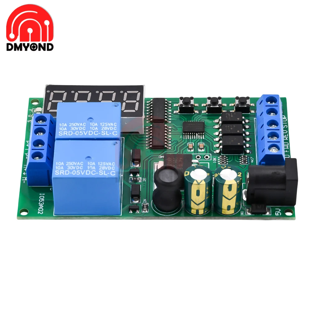 

DC 5-24V Cycle Delay Limit Relay Module Adjustable Time Control Switch Motor Controller Time Relay DIY Delay Limit Relay Module