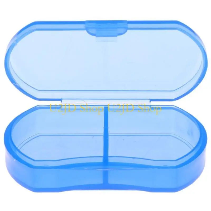 U2JD 2 Grids for Pill Box Holder Storage Container for Case for Tr