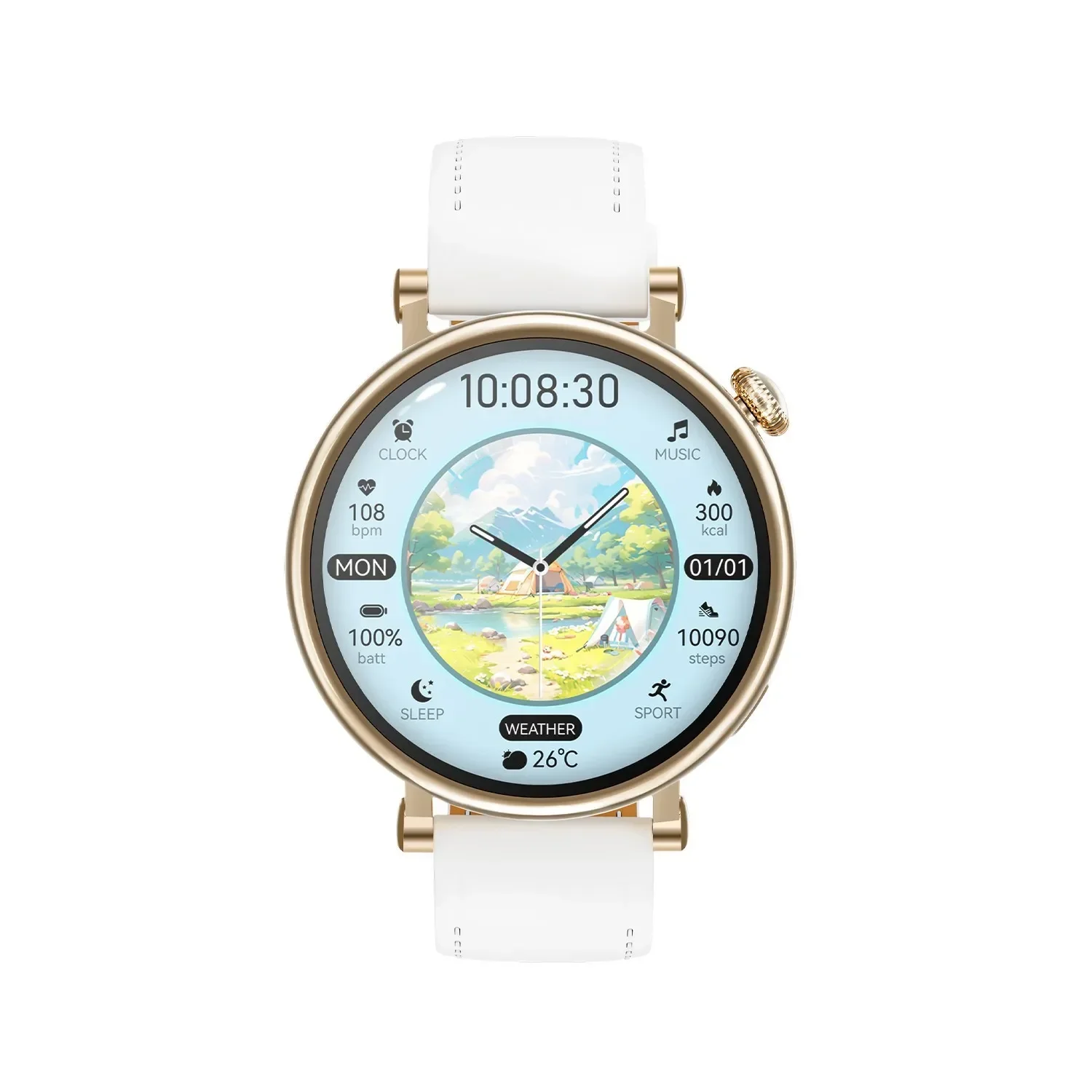 

GM2mini multi-function smart Bluetooth watch, Jiankang monitoring information reminds payment NFC pass