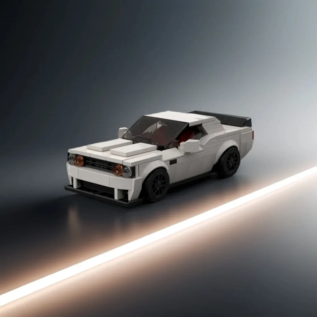 

363PCS Dodgeer Challenger SRT Hellcater Redeye MOC Muscle Car Model Education Building Blocks Gift