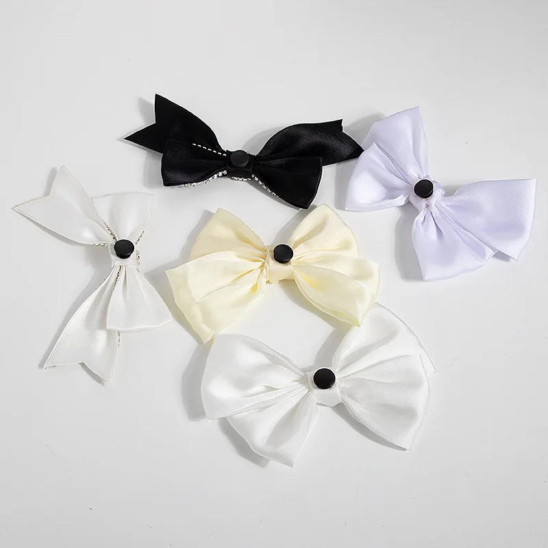 1 Paar Schleifen-Schuhcharms für Clogs, DIY Satin-Schleifen-Schuhdekorationen, abnehmbare Schuhornamente für Clogs und Sandalen – Detail 3