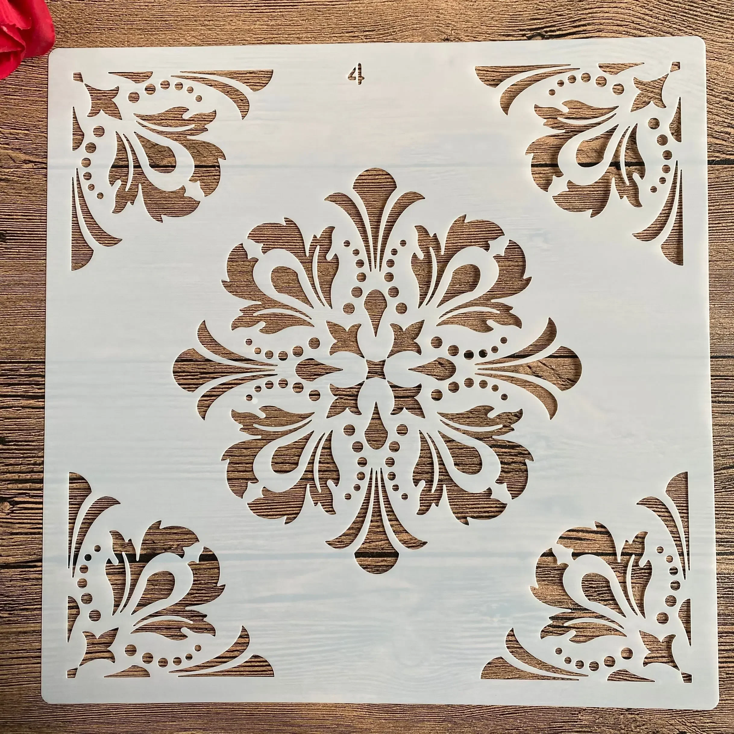 

30 * 30cm size diy mold for painting stencils stamped photo album embossed paper card on wood, fabric,wall mandala stencils